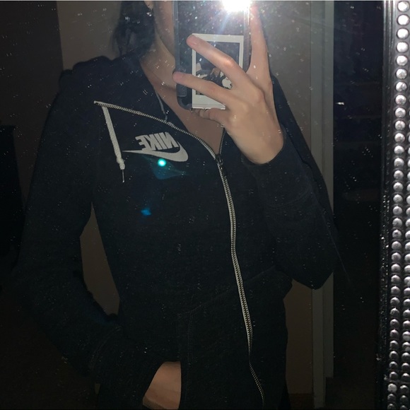 Nike Thin Heathered Dark Grey ZIP Up Sweatshirt S - Picture 1 of 3